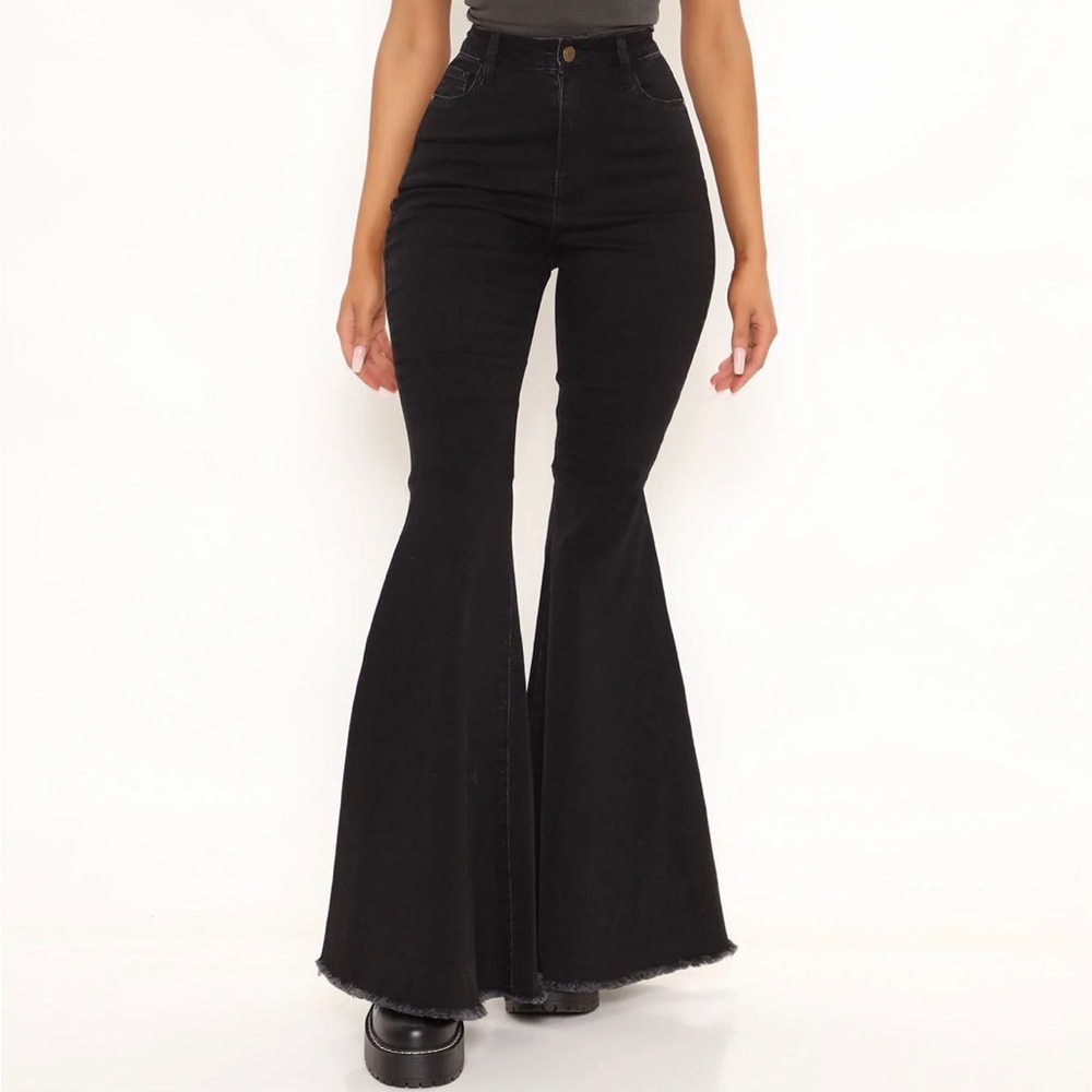 Fashion Nova flare leg jeans